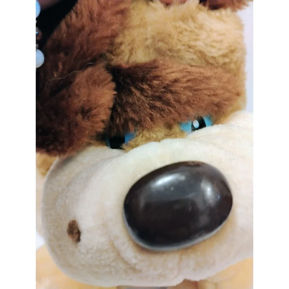 Vtg 1984 Animal Toy Imports Brooklyn NY Dog Plush Big Jowls Shar Pei Brown 12